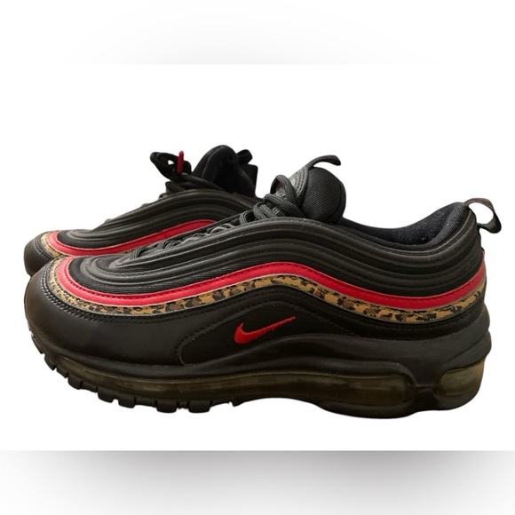 Nike Air Max 97 Black and Red Sneakers - Picture 2 of 4